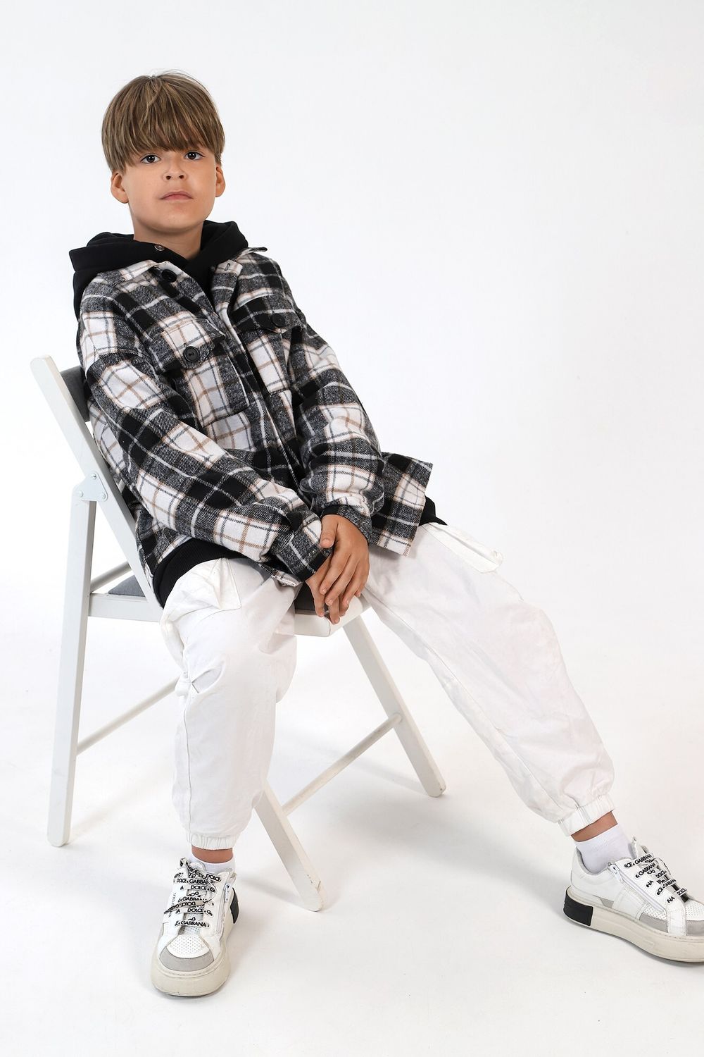 Рубашка для мальчика Квадро-2 Виотекс ЧЁРНЫЙ