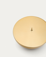 Маленький подсвечник Quira из золотистой стали