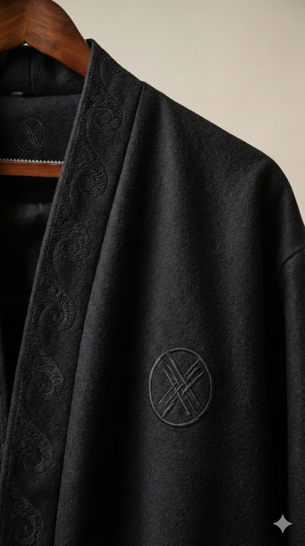 Шапан шерстяной OYU TOLQYN BLACK