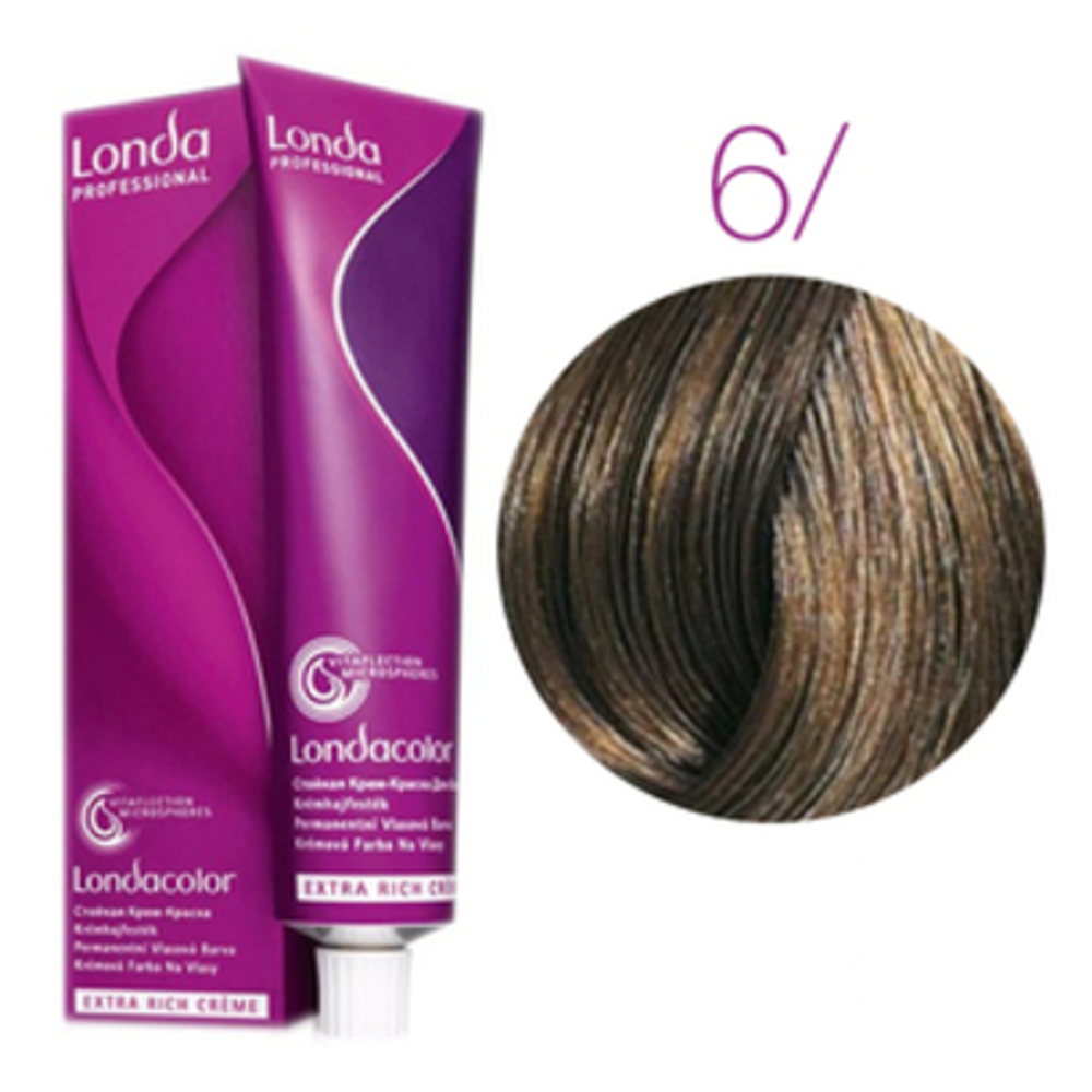 Londa Color стойкая крем-краска, 6/ темный блонд натуральный, 60мл