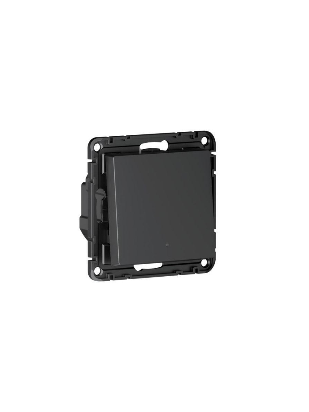 Выключатель 1-кл. AtlasDesign Smart 10А (сх. 1) L+N с подсветкой Zigbee механизм карбон SE ATN001013Z