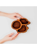 Менажница "Кролик" из Сибирского кедра