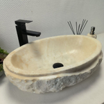Раковина из оникса Oval White Marmo Wave OO-62640 58*38*15