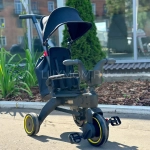 Детский трехколесный велосипед Luxmom S7 (черный)