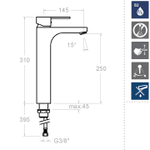 Смеситель для раковины чаши RS-Q 9310