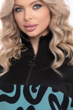 Платье "Эксклюзив" (бирюза/черное) П8328 LT Collection