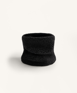 Oysho Снуд из искусственной овчины, черный