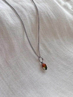 Серебряное колье с Турмалином