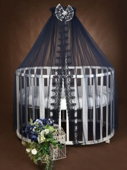 Балдахин с кружевом и брошью "Версаль"