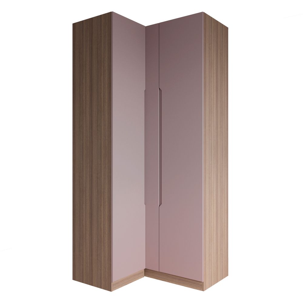 МС Роза Шкаф угловой 1100 Орех Франклин/Тренто Пудра скин