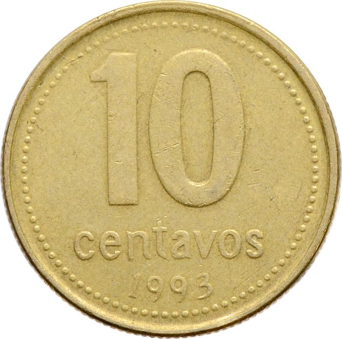 10 сентаво 1993 Аргентина