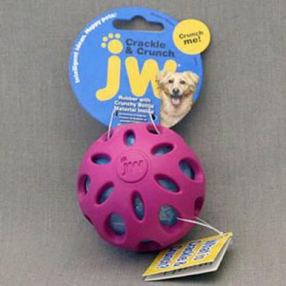 Игрушка J.W. для собак - Мяч сетчатый хрустящий средний