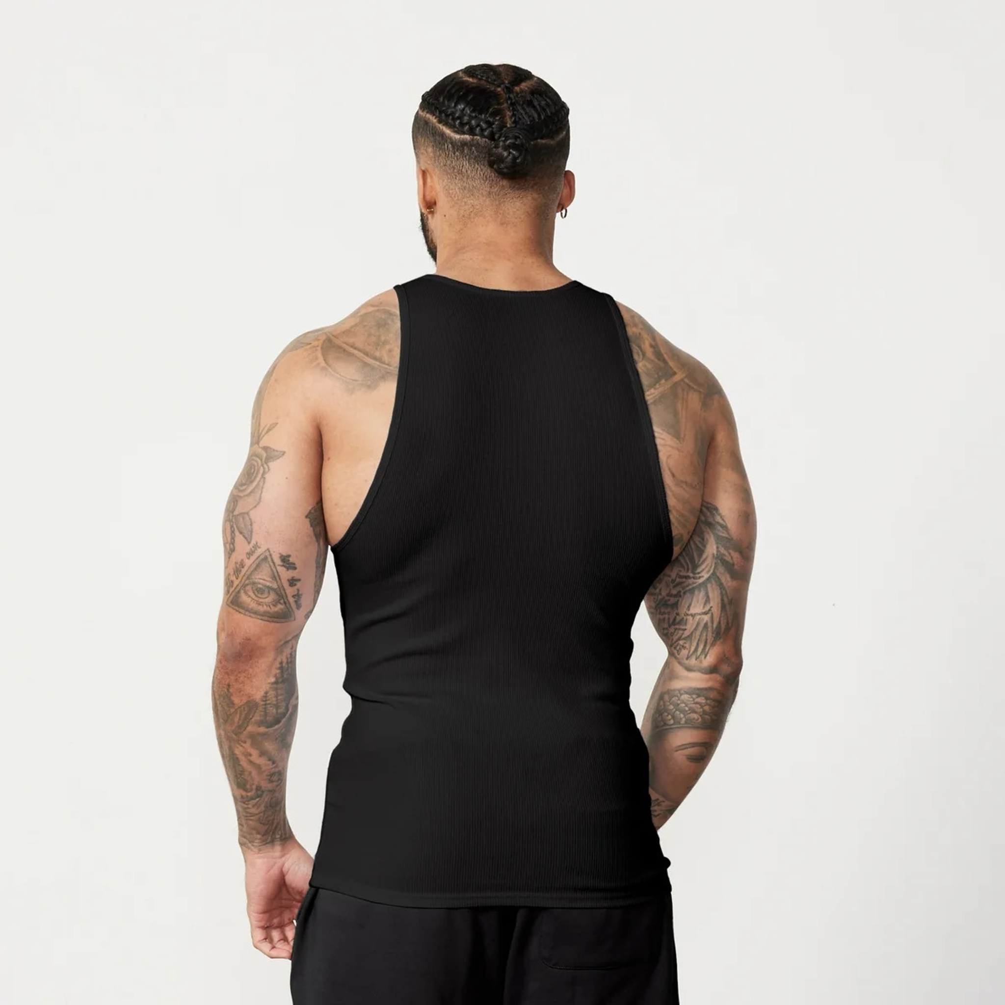 Майка VANQUISH Essential Ribbed Tank Black