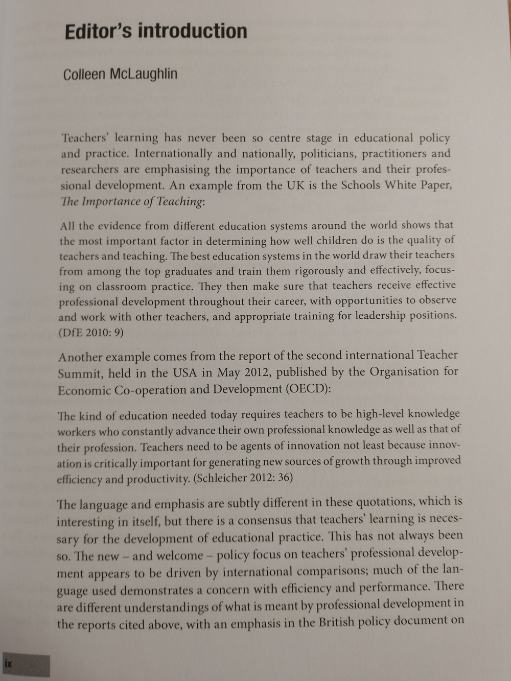 Teachers Learning: Professional Development and Education (Cambridge Education Research)