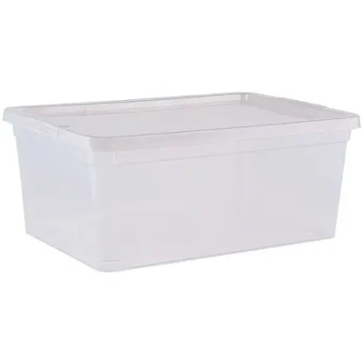 Контейнер универсальный с крышкой для хранения вещей, прозрачный, 25,9*18,2*10,6см, 3.5л