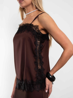 Блуза-топ Шантилье (горький шоколад)