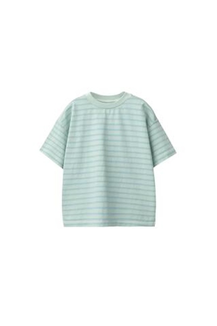 ZARA ФУТБОЛКА В ПОЛОСКУ, СИНИЙ/БЕЛЫЙ