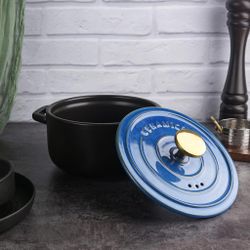 Кастрюля 2,7 л, 19*11 см с крышкой керамическая Style Buffet New Kitchen P.L. Proff Cuisine