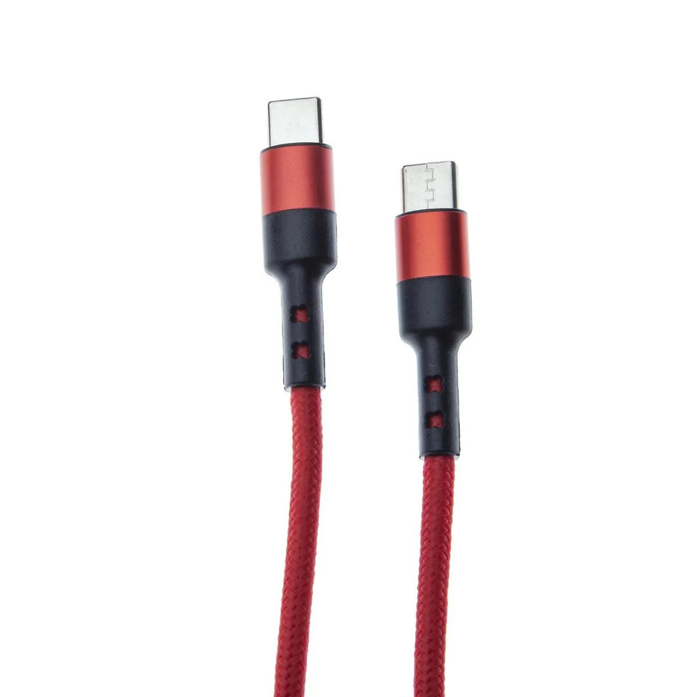 Кабель ROSCO Type-C to Type-C 2 метра оптом (арт. CABLE-2xTYPE-C-2M-RED)