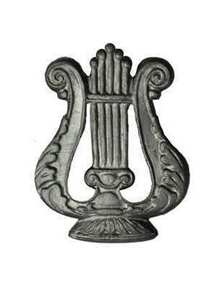 Эмблема петличная Лира металл полевая