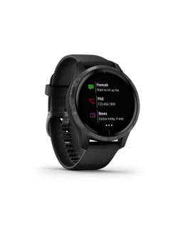 Garmin Venu черные с серым безелем мультиспортивные часы (010-02173-13)