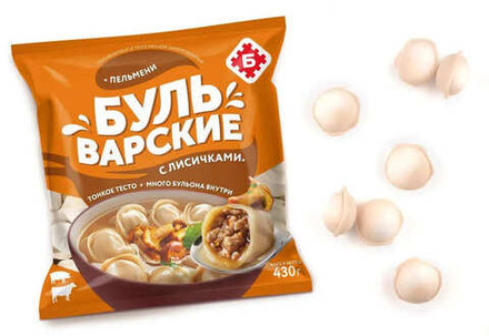 Пельмени "Бульварские" с лисичками 430г. Брестский МК