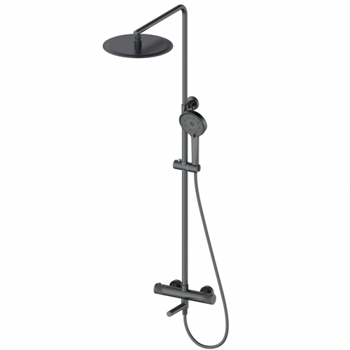 Душевая система с термостатом WONZON & WOGHAND, Темный графит (WW-88739902-BGM)