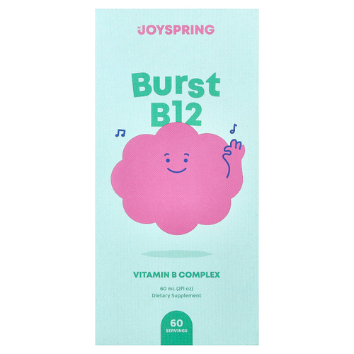 JoySpring, Burst B12, комплекс витаминов группы B, 60 мл (2 жидк. унции)