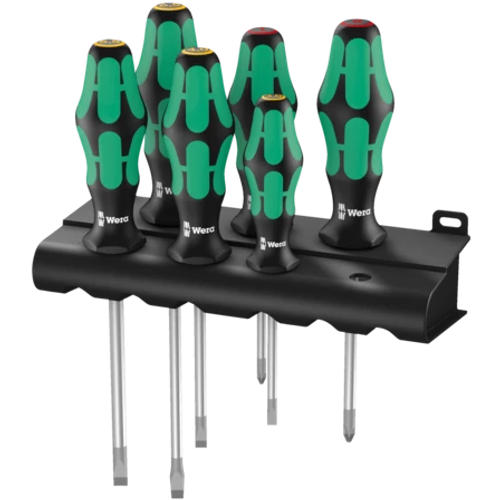 Набор отвёрток Kraftform Plus Lasertip + подставка Wera 05105650001