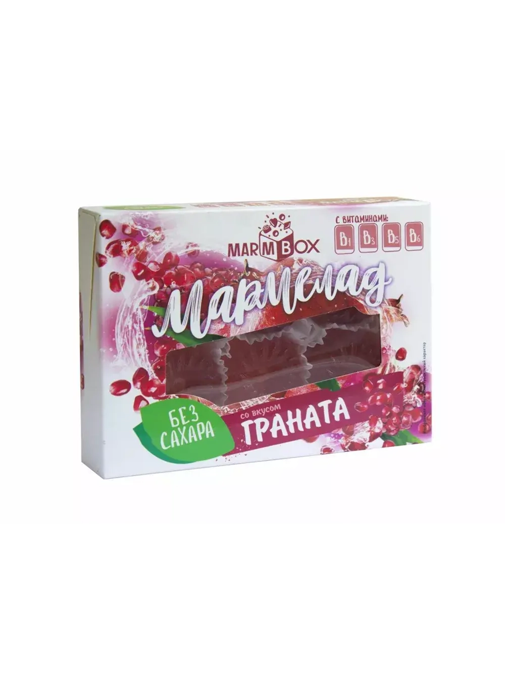 Мармелад на фруктозе Со вкусом граната Marmbox 200 гр