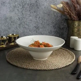 Тарелка для пасты,салата,супа 21см, фарфор "NOBLE" серия "Fine Plus"