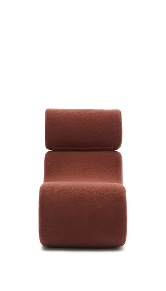 Кресло Club терракотовое букле