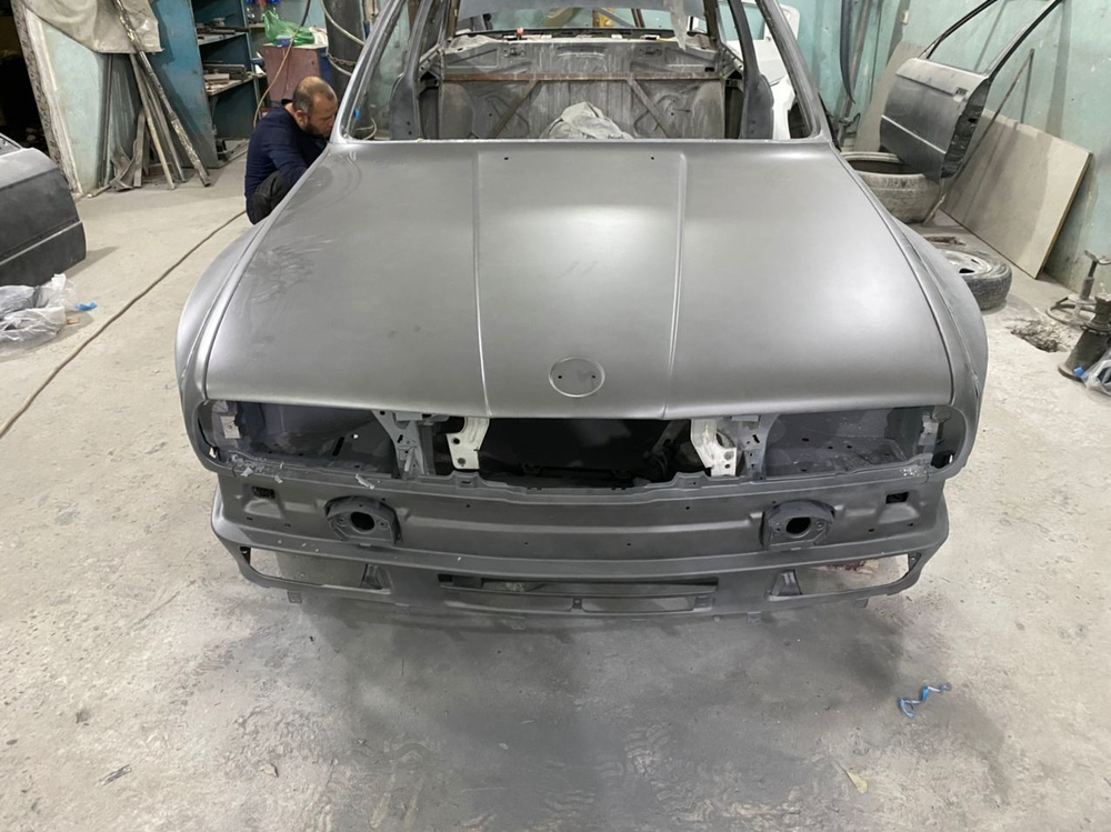 BMW E30 PANDEM (ROCKET BUNNY) Передняя левая накладка (Реплика "Стекловолокно")