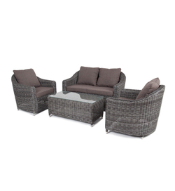 "Кон Панна" лаунж-зона из искусственного ротанга, цвет графит