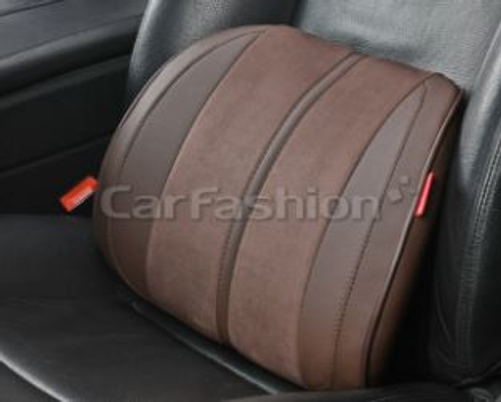 Поддержка поясничная "CarFashion" - «FLEX L» - 41575 -Замш+Экокожа -кофе/кофе/кофе