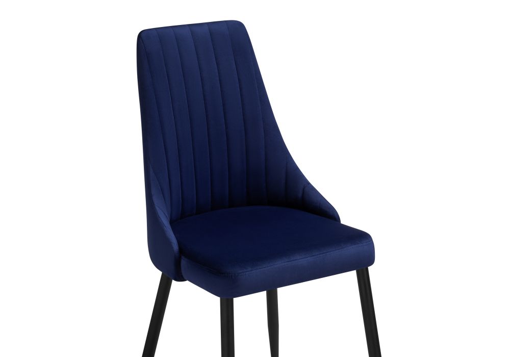 Стул на металлокаркасе Кора синий / черный