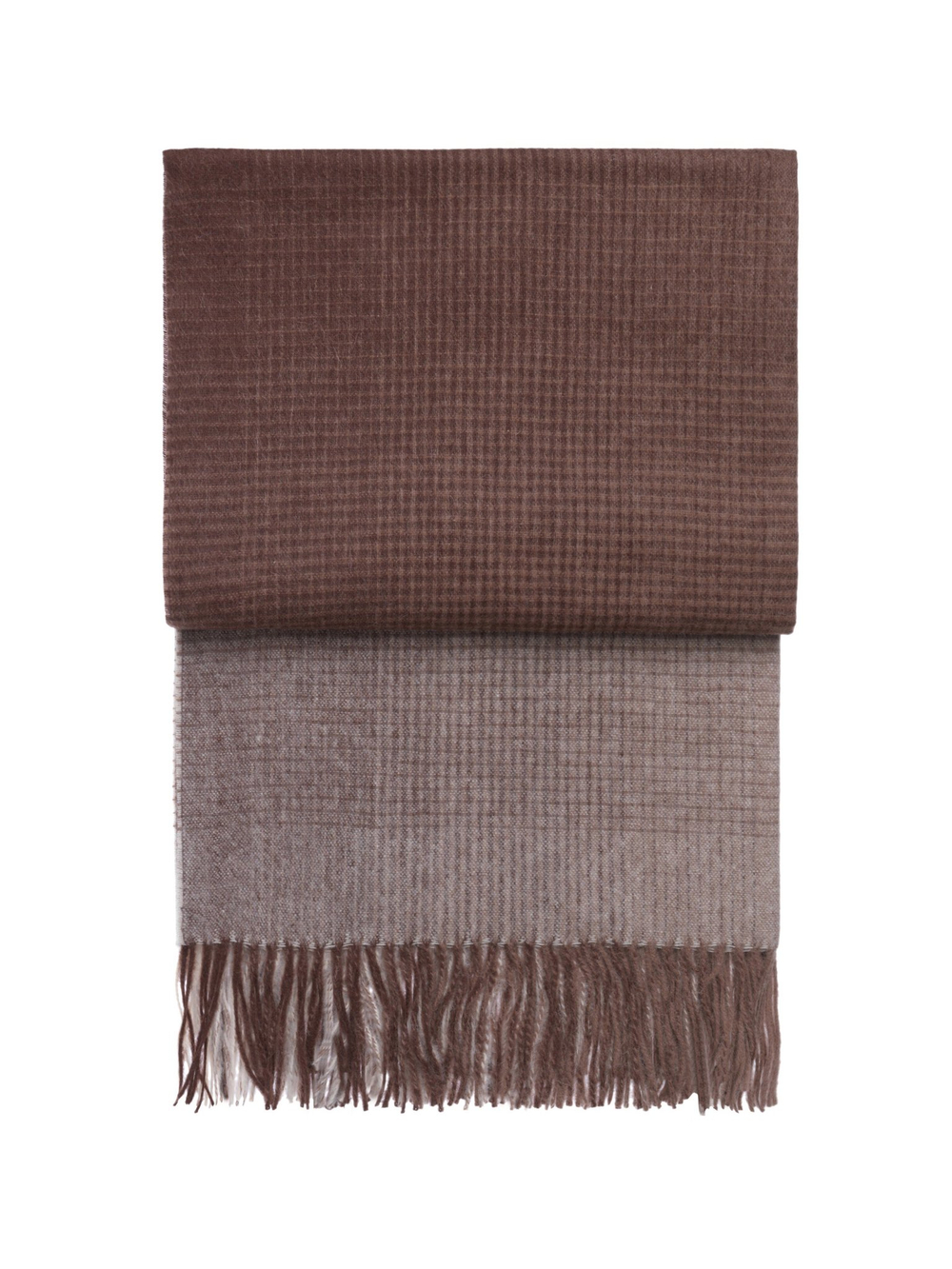 Плед 130x200 Elvang Horizon Plum-Pognac Дания