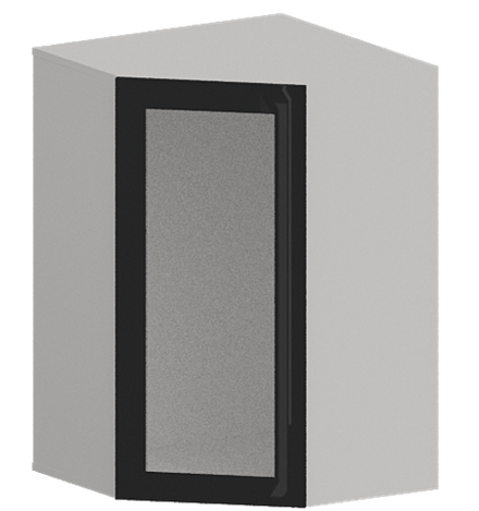 Кухня Модуль ШВУС 599 Белый / Графит Глянец