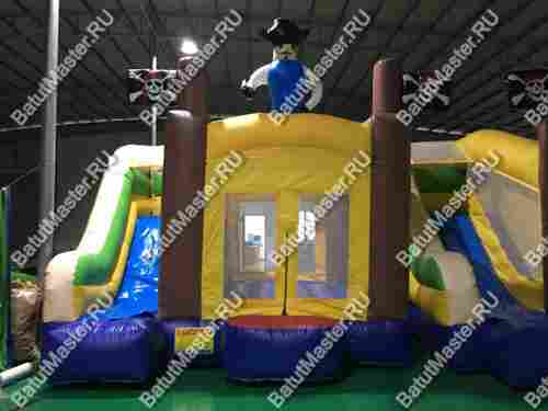 Коммерческий надувной батут "Пират 3" 4*4*4 м