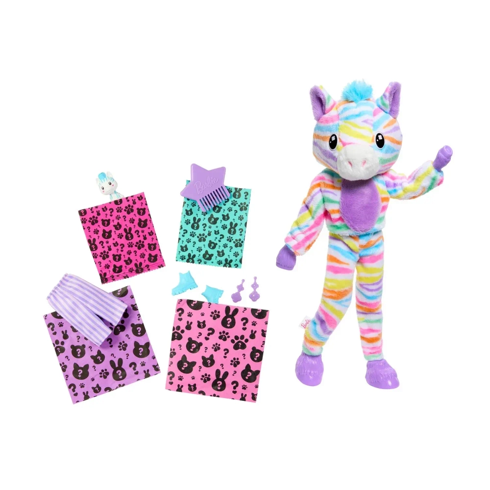 Кукла Barbie Cutie Reveal Color Dream Радужная Зебра