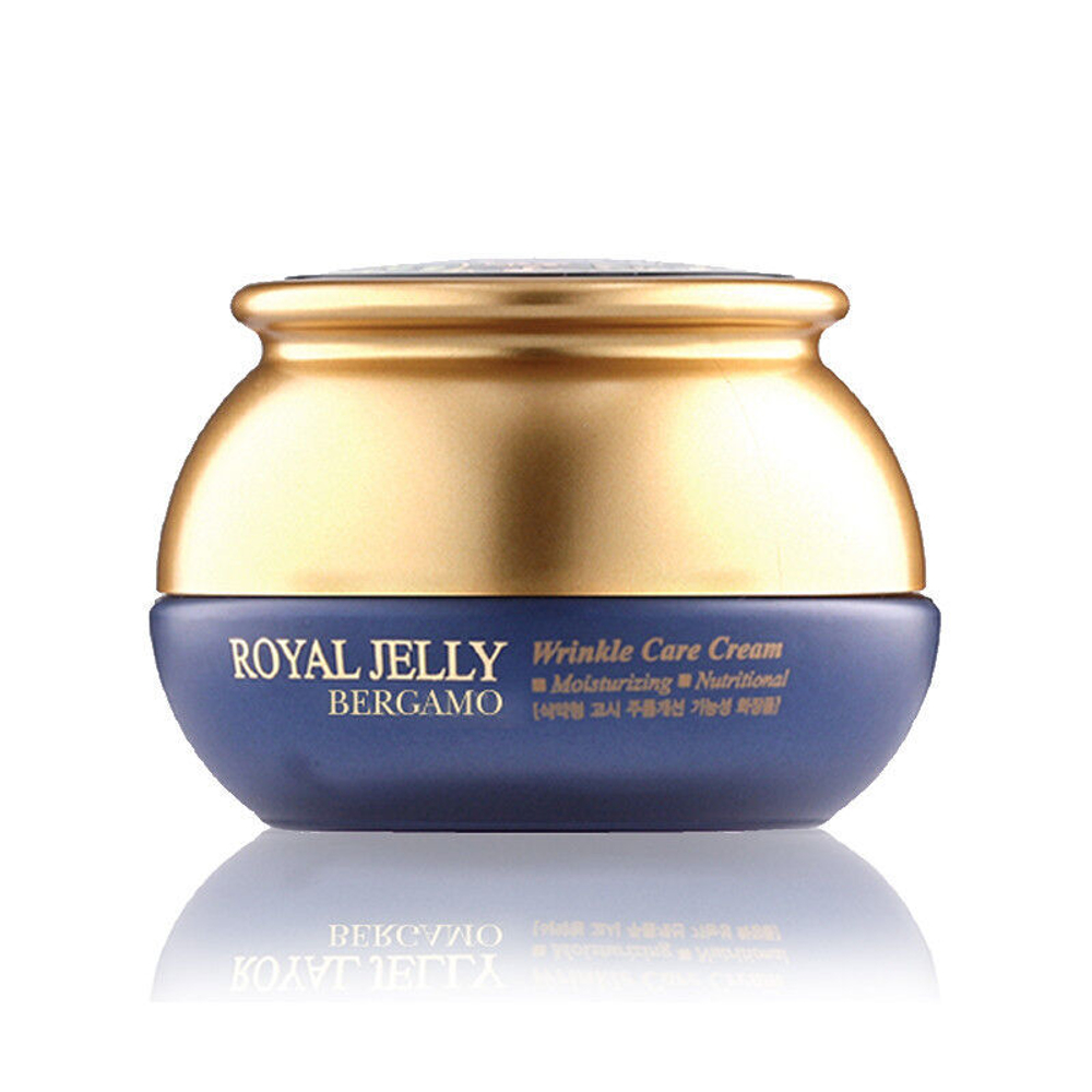 [Bergamo] Royal Jelly Wrinkle Care Cream - Омолаживающий питательный крем с маточным молочком, 50 гр