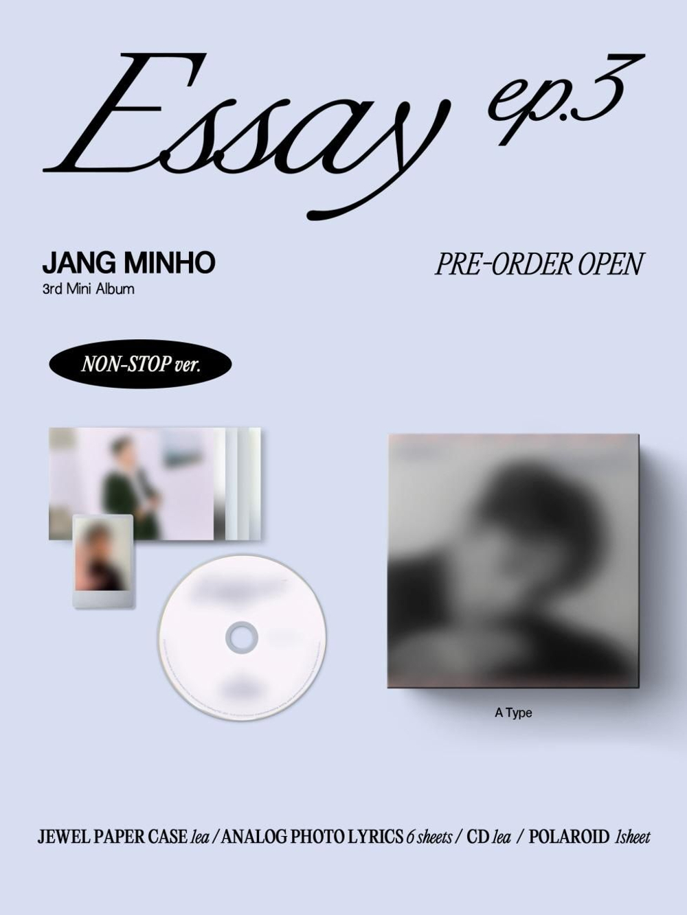 Альбом JANG MIN HO - Essay ep.3 3rd Mini Album NON-STOP RANDOM Version