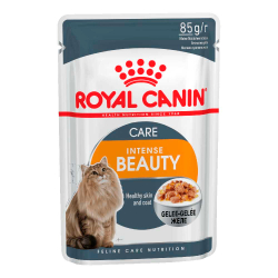 Royal Canin Intense Beauty 85 г желе - консервы (пауч) для кошек для красоты кожи и шерсти (кусочки)