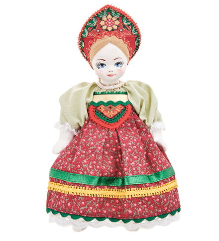 РусКукла RK-963 Кукла малая «Крестьянская девочка»