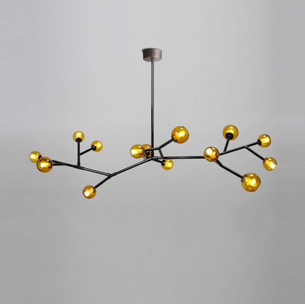 Ceiling design lamp  Last Night Branche by Damien Langlois-Meurinne (yellow)