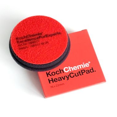 KOCH 999577 Heavy Cut Pad Твердый полировальный круг красный 76х23мм.