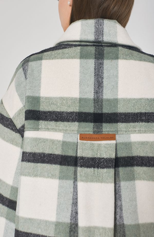 Пальто-Рубашка AC008 зеленое - фото 10