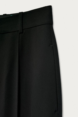 ZARA X MARISA BERENSON БРЮКИ-КАПРИ, ЧЕРНЫЙ