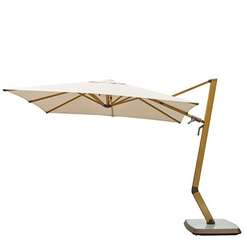 Зонт профессиональный Wing 3х3 м, тик, тортора. База и светильник в комплекте