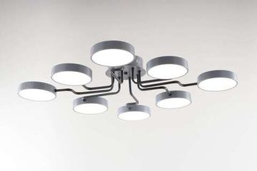 18054STD/8 GY+BK (1) Люстра NW